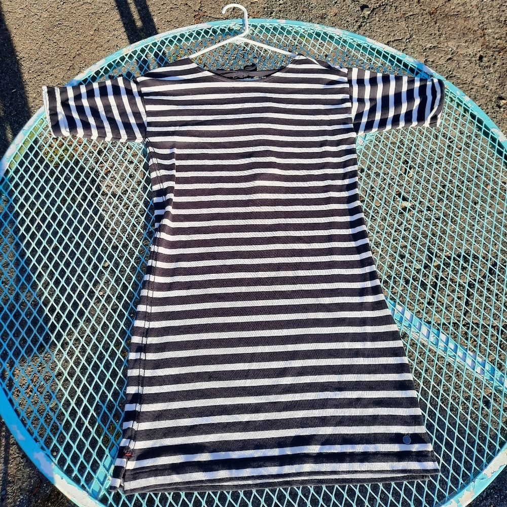 NWT Navy and White Striped Knit Dress